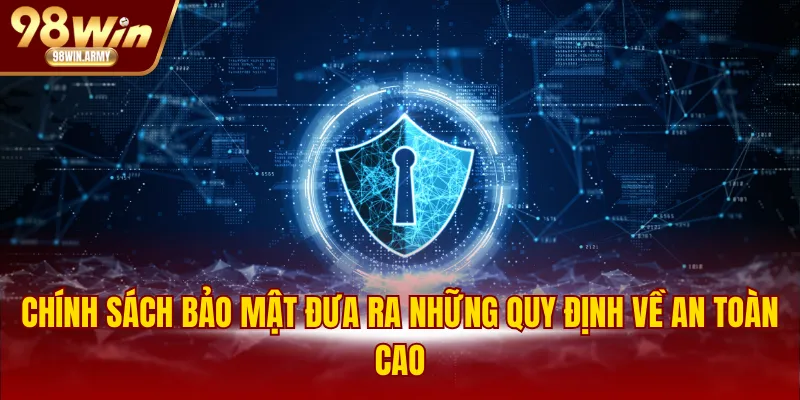 Chính sách bảo mật đưa ra những quy định về an toàn cao